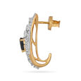 Tanishq Yellow and White Gold Diamond Stud Earrings 18K for Women 3