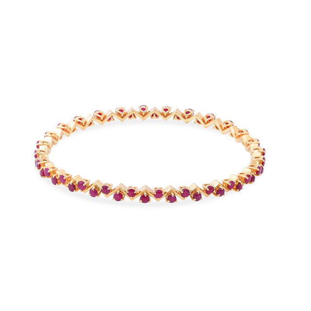 Vivid Gemstone Elegance Bangle 