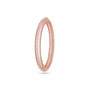 Lattice Luxe Rose Gold Bangle