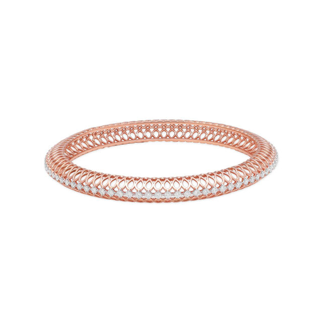 Lattice Luxe Rose Gold Bangle 2