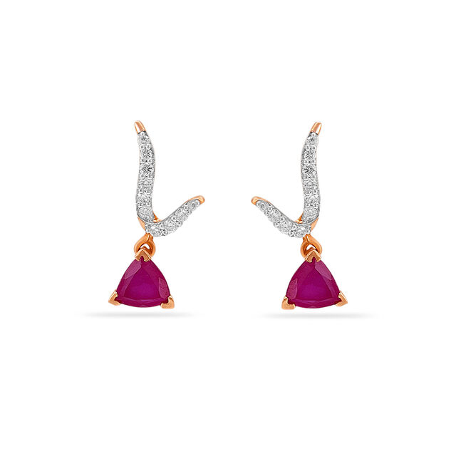 Tanishq 18 Karat Diamond Necklace Set for Women 3