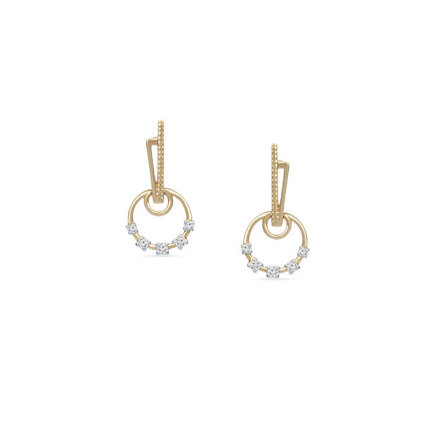 Tanishq 18KT Diamond Drop Earrings for Women 