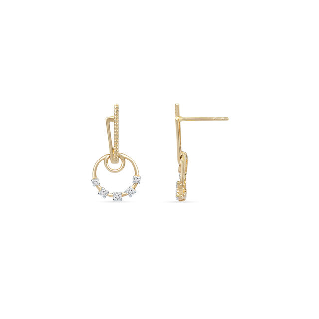 Tanishq 18KT Diamond Drop Earrings for Women 5