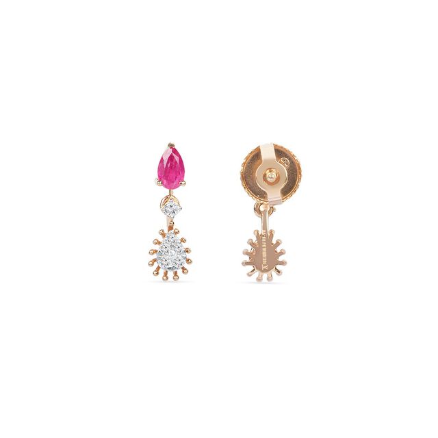 Tanishq 18KT  Gold Drop Earrings for Women 4
