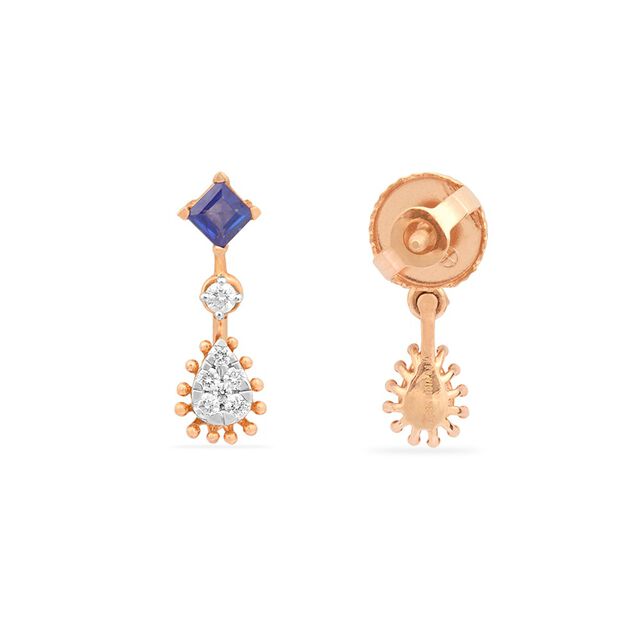 Tanishq 18KT Diamond Drop Earrings for Women 4