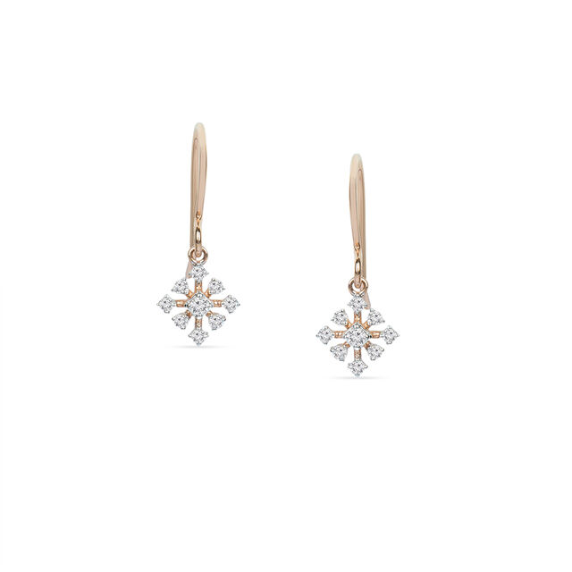 Tanishq 18KT Diamond Hoop Earrings for Women 