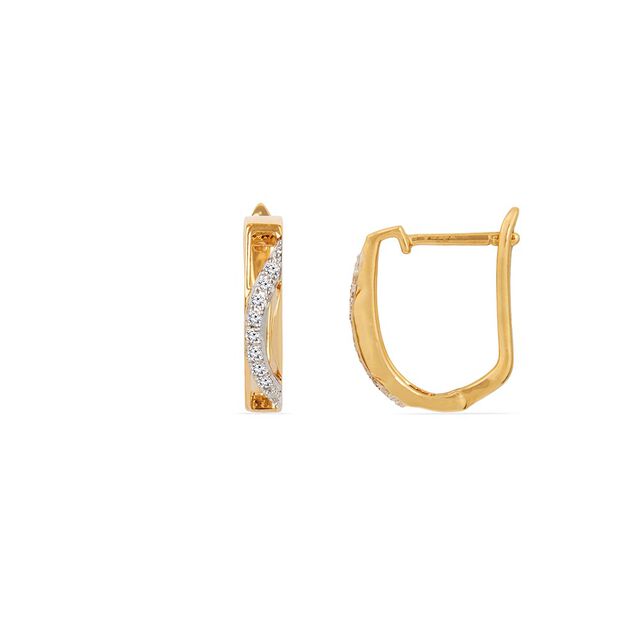 Tanishq 18KT Diamond Earrings for Women 2