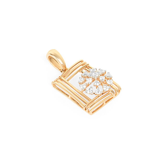 Tanishq 18KT Diamond Pendant for Women 3