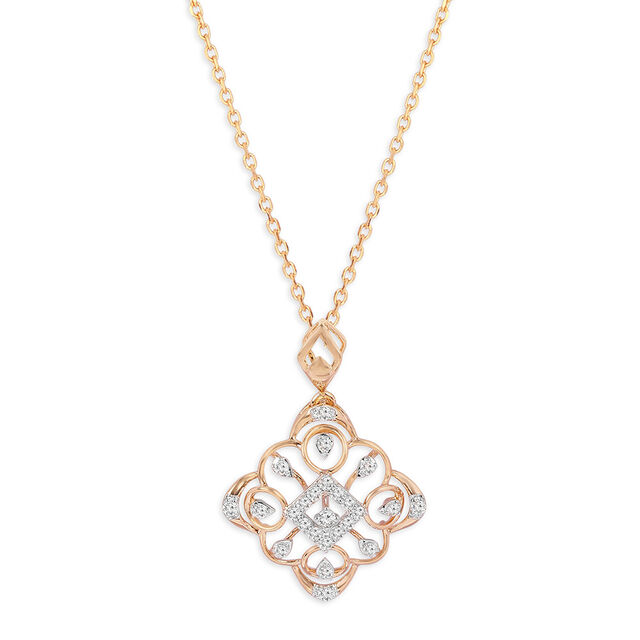 Tanishq 18KT Diamond Pendant for Women 