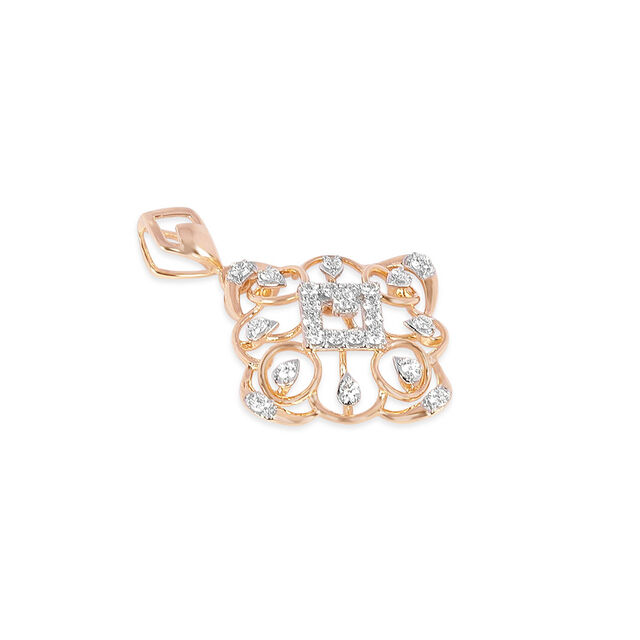 Tanishq 18KT Diamond Pendant for Women 3