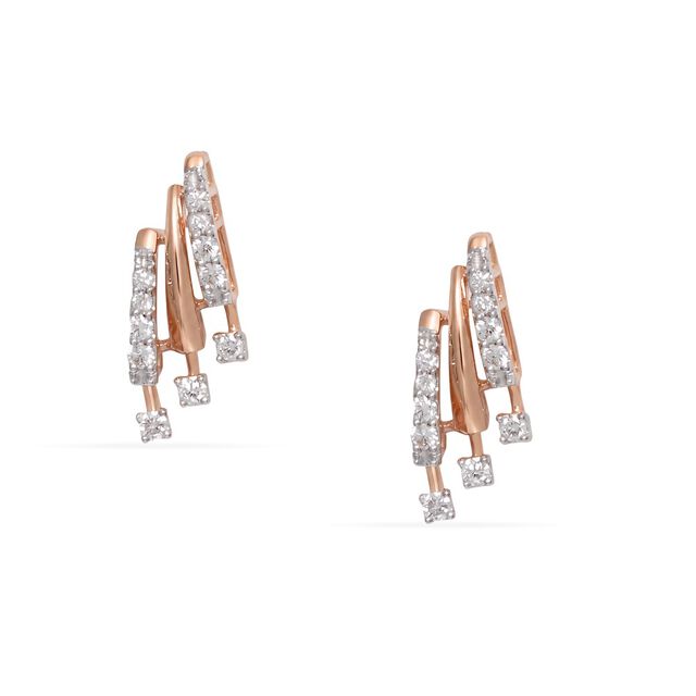Tanishq 18KT Diamond Earrings 