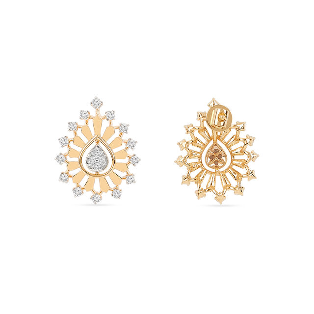 Tanishq 18KT Diamond Pendant and Earrings Set for Women 4