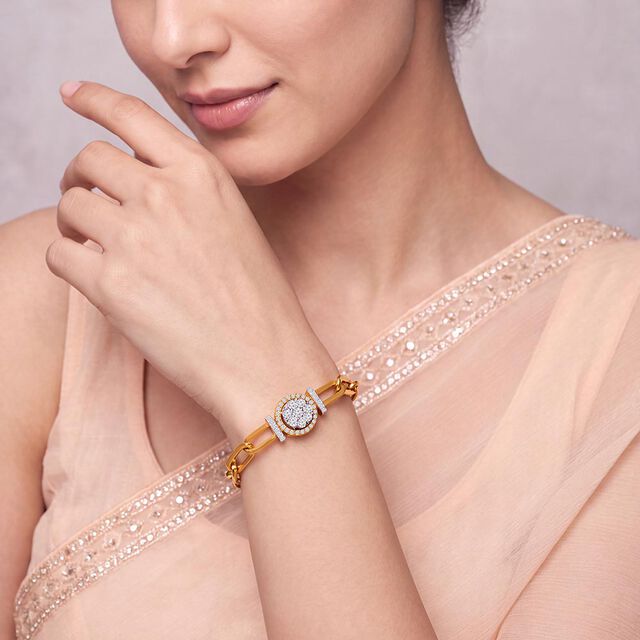 Tanishq 18 Karat Diamond Bracelet for Women 3