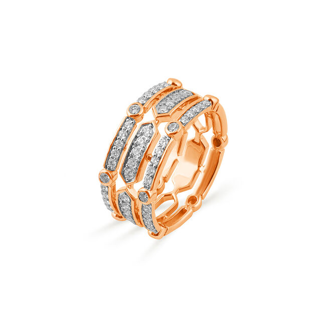 Tanishq 18 Karat Diamond Finger Ring for Women