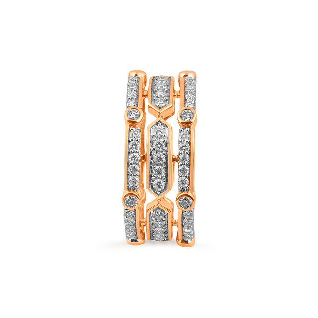 Tanishq 18 Karat Diamond Finger Ring for Women