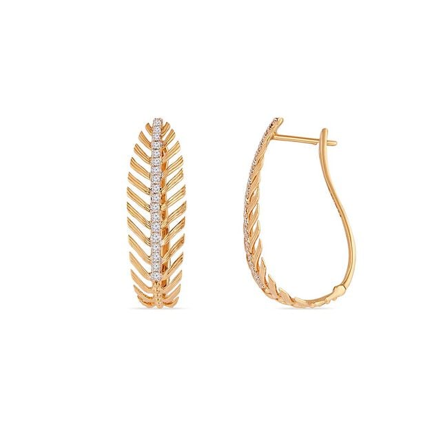 Tanishq 18KT Gold Earrings 3