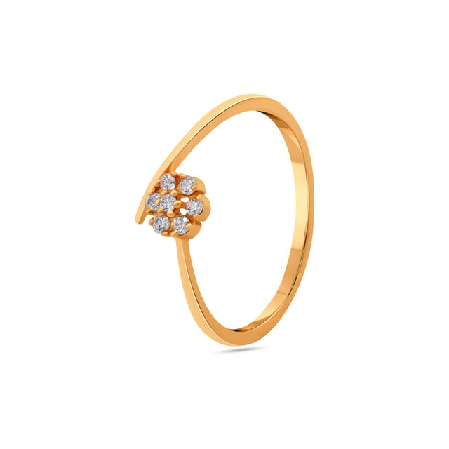 Tanishq 18 KT Diamond Finger Ring for Women