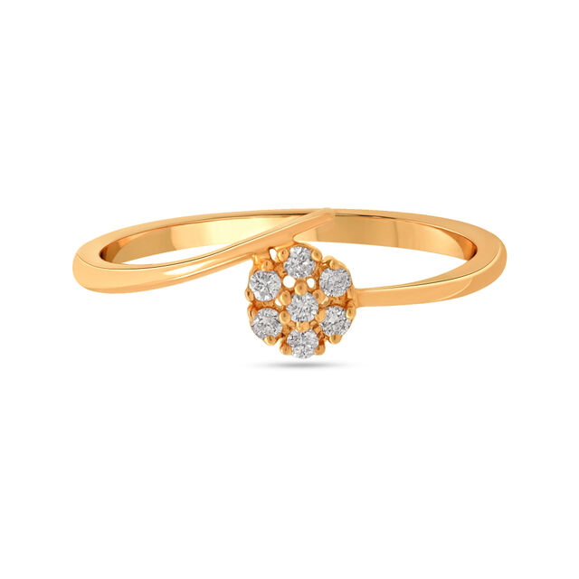 Tanishq 18 KT Diamond Finger Ring for Women