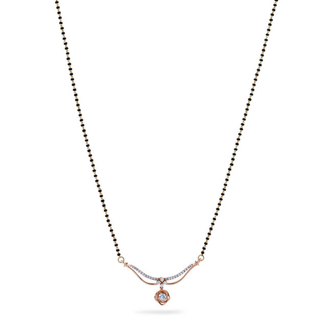 Cascading Elegance Diamond Mangalsutra,,hi-res 