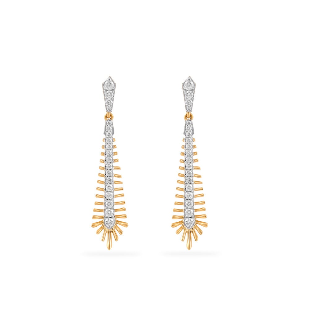 Buy Diamond Earrings Studs Hoops Online Tanishq USA