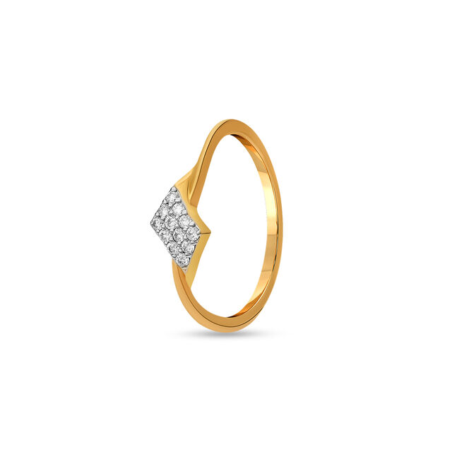 Tanishq 18 Karat Diamond Finger Ring for Women