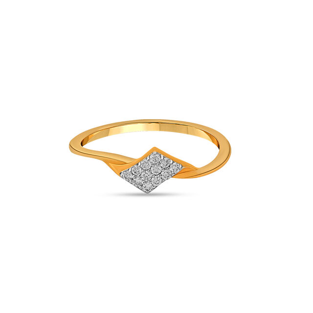 Tanishq 18 Karat Diamond Finger Ring for Women