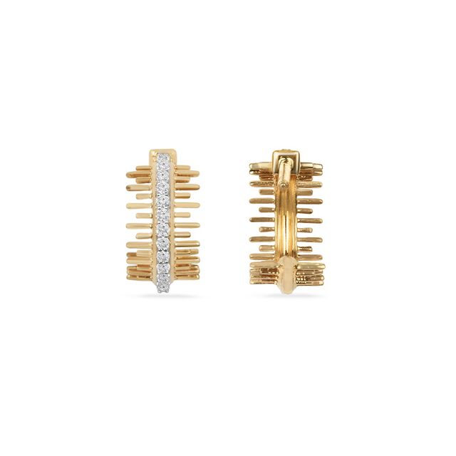 Tanishq 18KT Diamond Hoop Earrings for Women 4