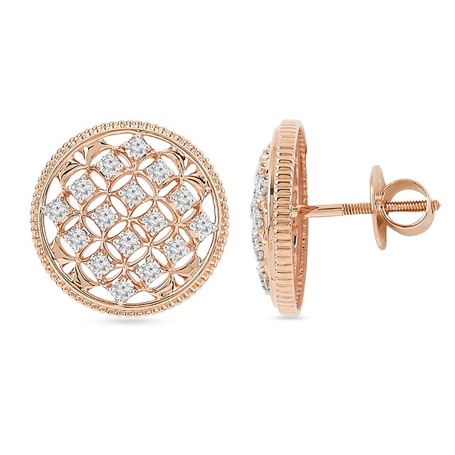 Tanishq 18KT Diamond Earrings for Women 5