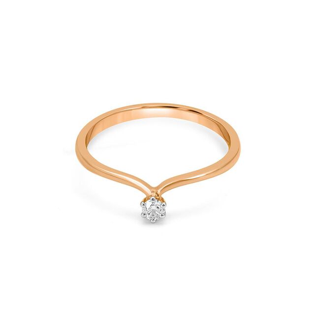Tanishq 18KT Diamond Finger Ring for Women
