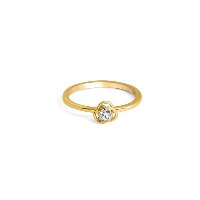 Solitaire Shimmer Finger Ring 2