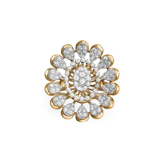 Tanishq 18KT Diamond Finger Ring 
