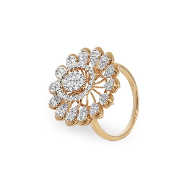 Tanishq 18KT Diamond Finger Ring 2