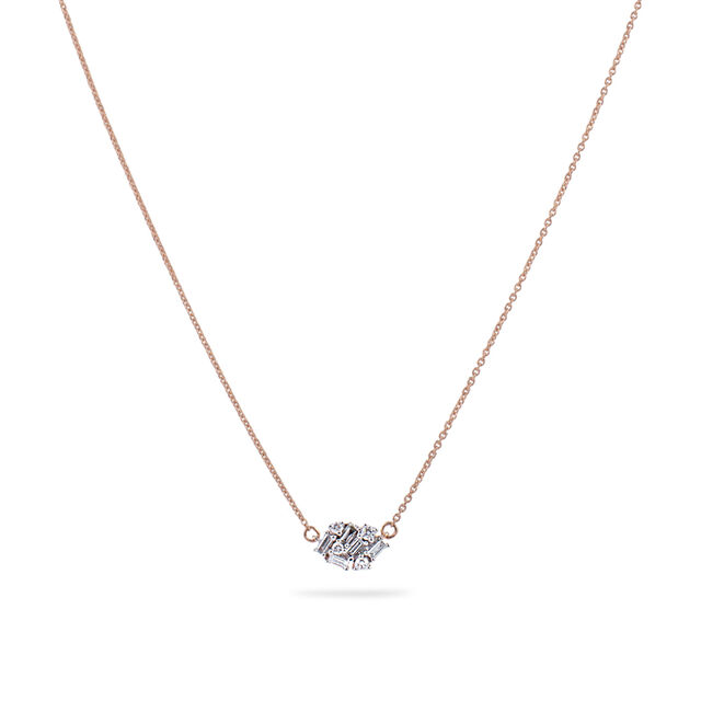 Fragmented Diamond Form Necklace,,hi-res 