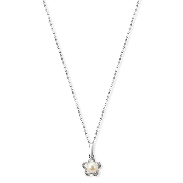 Chic Floret Diamond Pendant with Chain 