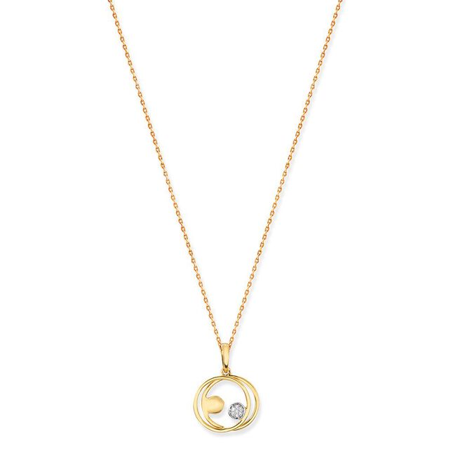 Tanishq 18 Karat Gold Pendant with Chain 