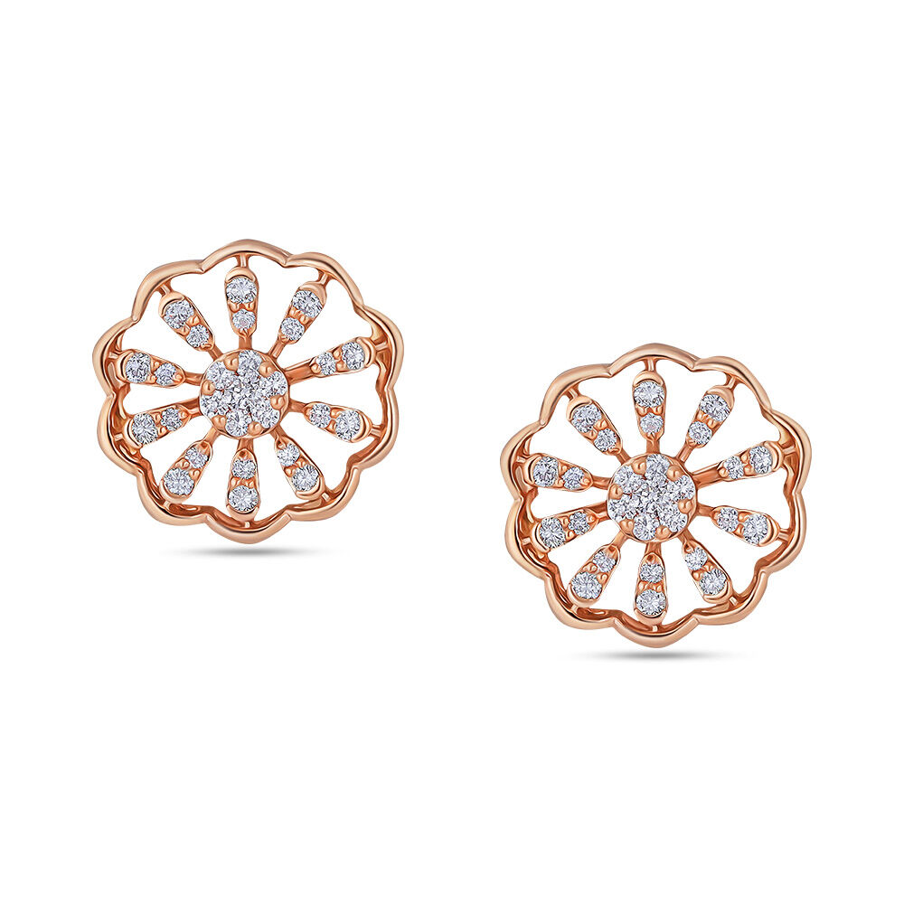 American diamond earrings tanishq sales