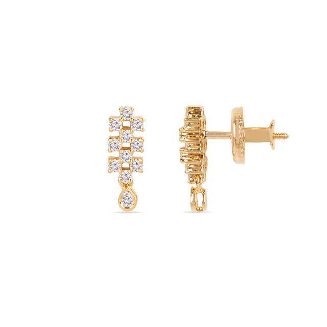 Tanishq 18KT Diamond Earrings for Women 2