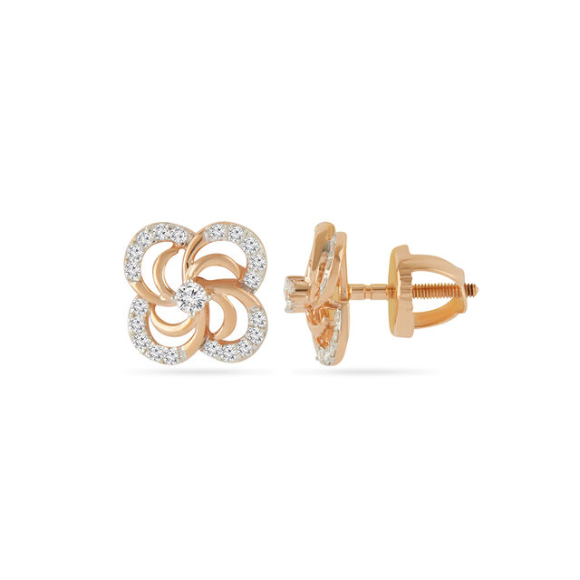 Tanishq 18 Karat Diamond Earrings for Women 2