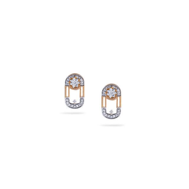 Radiant Diamond Frame Drop Earrings,,hi-res 3