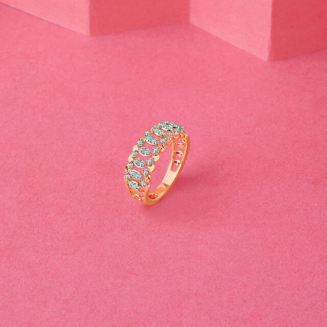 Tanishq 18 Karat Diamond Finger Ring for Women 