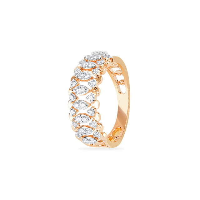 Tanishq 18 Karat Diamond Finger Ring for Women 4