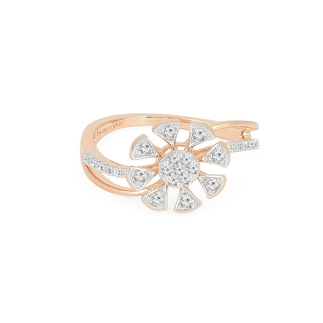 Tanishq 18KT Diamond Finger Ring for Women 
