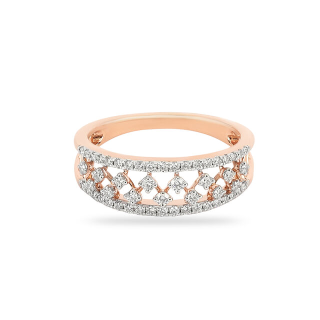 Tanishq 18 Karat Diamond Finger Ring for Women 2