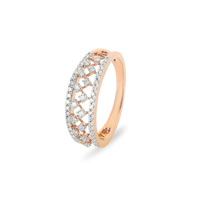 Tanishq 18 Karat Diamond Finger Ring for Women 3