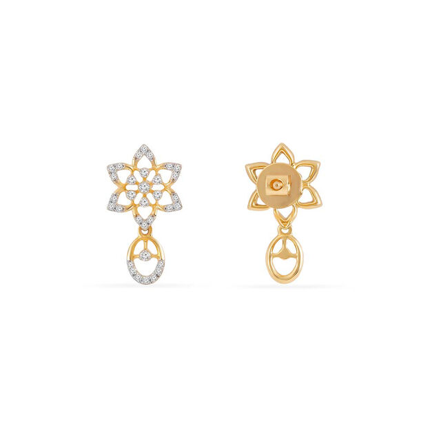 Tanishq 18KT Diamond Earrings for Women 3