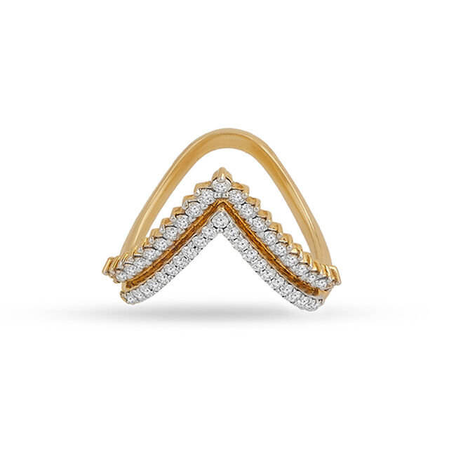 Tanishq 18KT Diamond Finger Ring for Women 