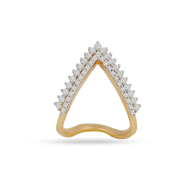 Tanishq 18KT Diamond Finger Ring for Women 4