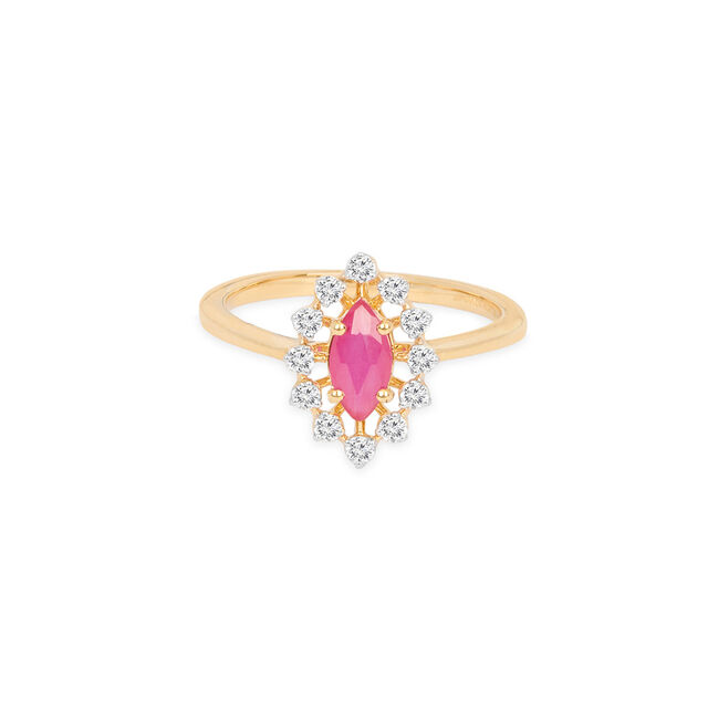 Tanishq 18KT Diamond Finger Ring for Women 