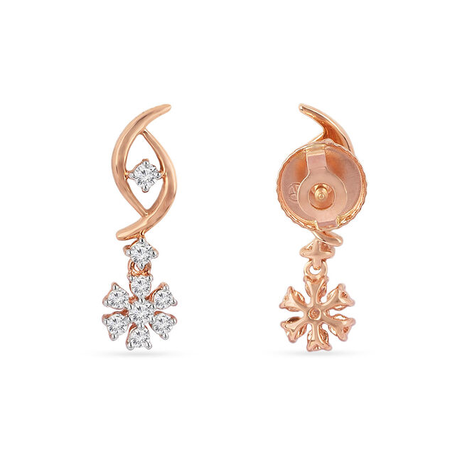 Tanishq 18KT Diamond Drop Earrings for Women 3