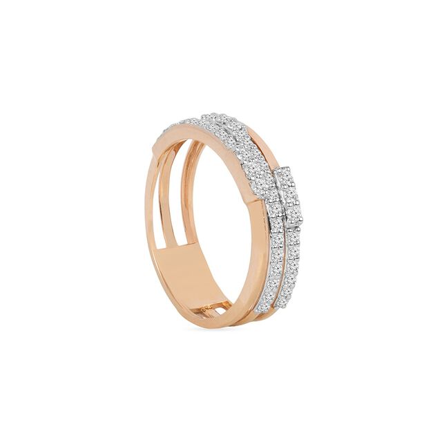 Tanishq 18KT Diamond Finger Ring for Women 3